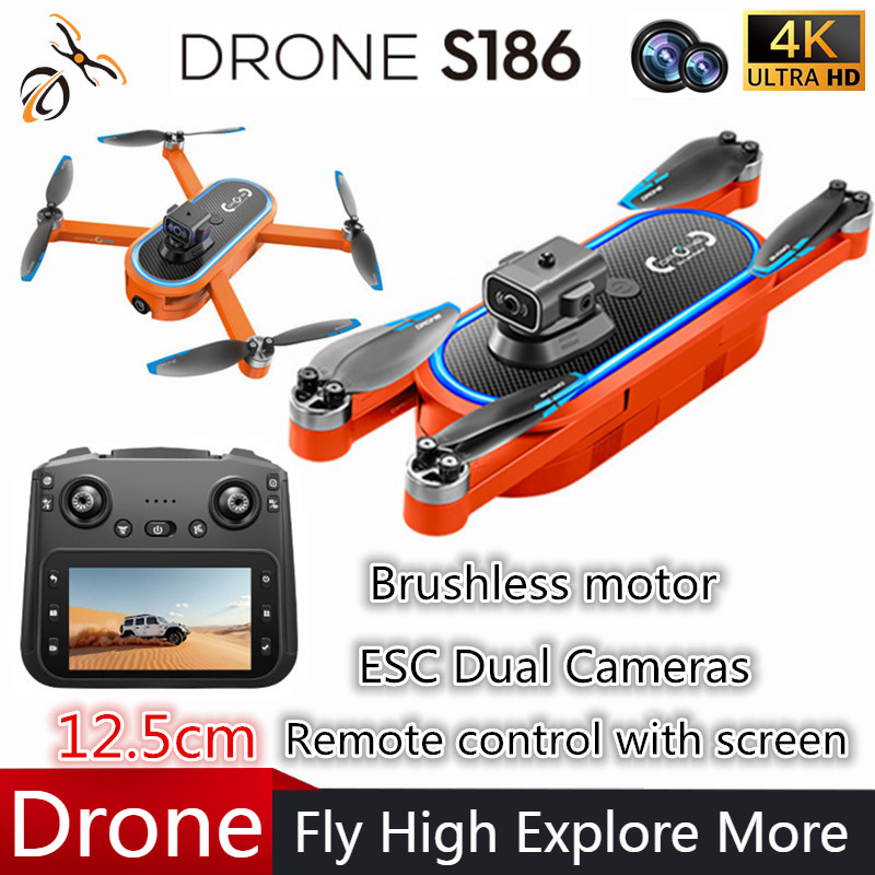 2025 S186 Drone Professional 4 - Drone Controller Screen 评论和价格
