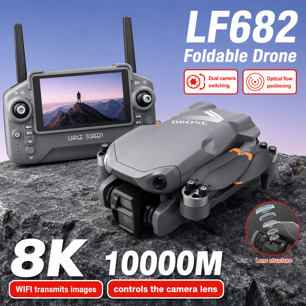 Aerial Photo LF682 Drone 8K HD - Drone Controller Screen 评论和价格