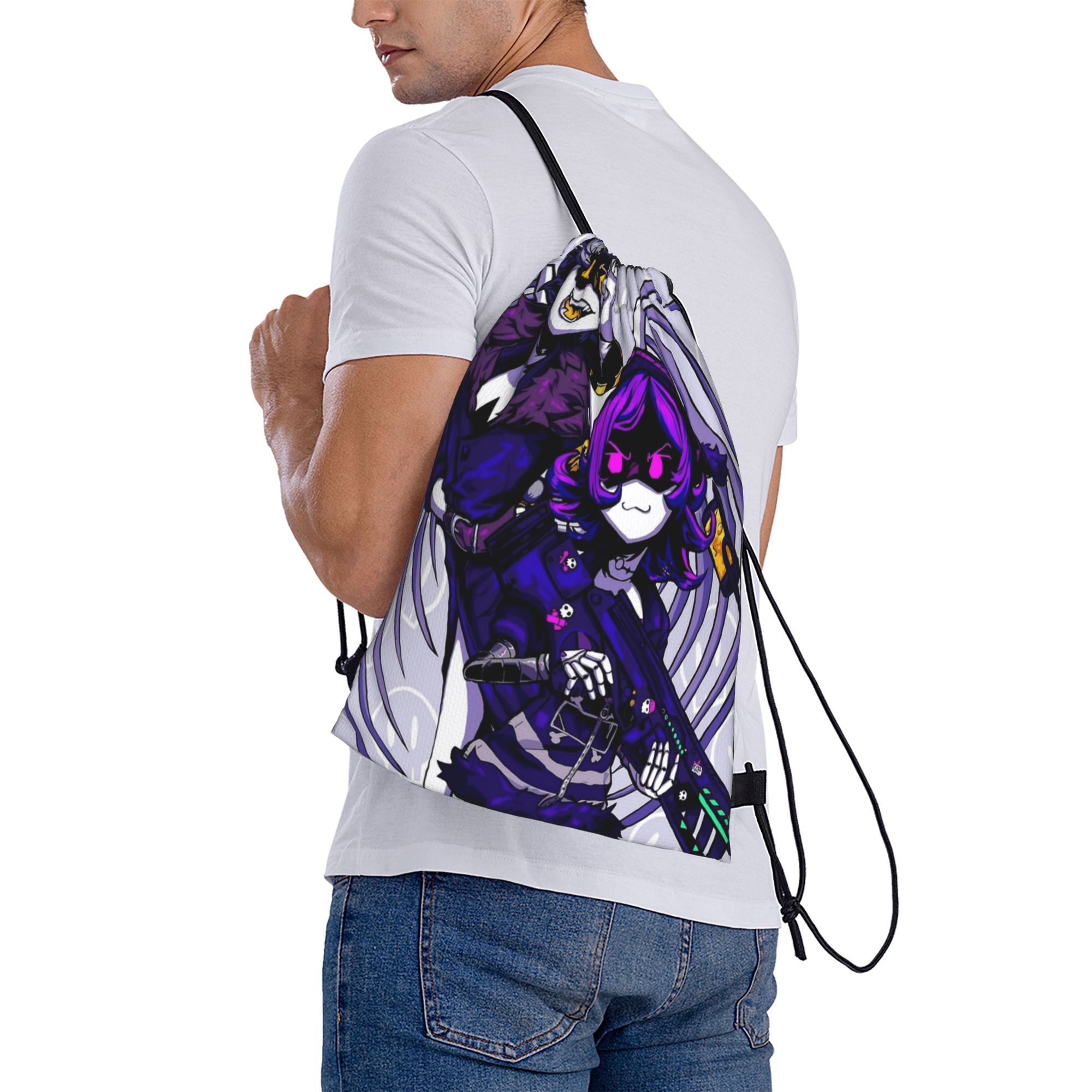 Murder Drones Anime Drawstring - Drone Backpack 评论和价格