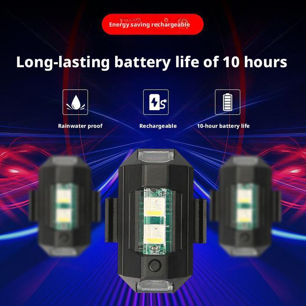 2PCS Mini LED Strobe Lights De - Drone Beacon Light 评论和价格
