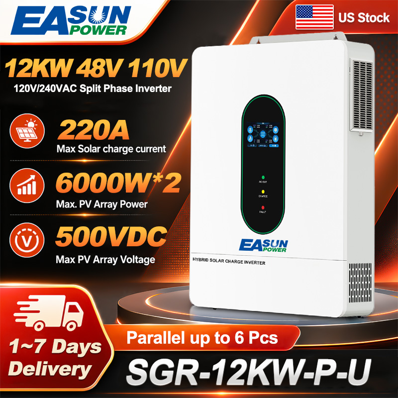 EASUN US 12KW 12000W Split Pha - Drone Solar Charger 评论和价格