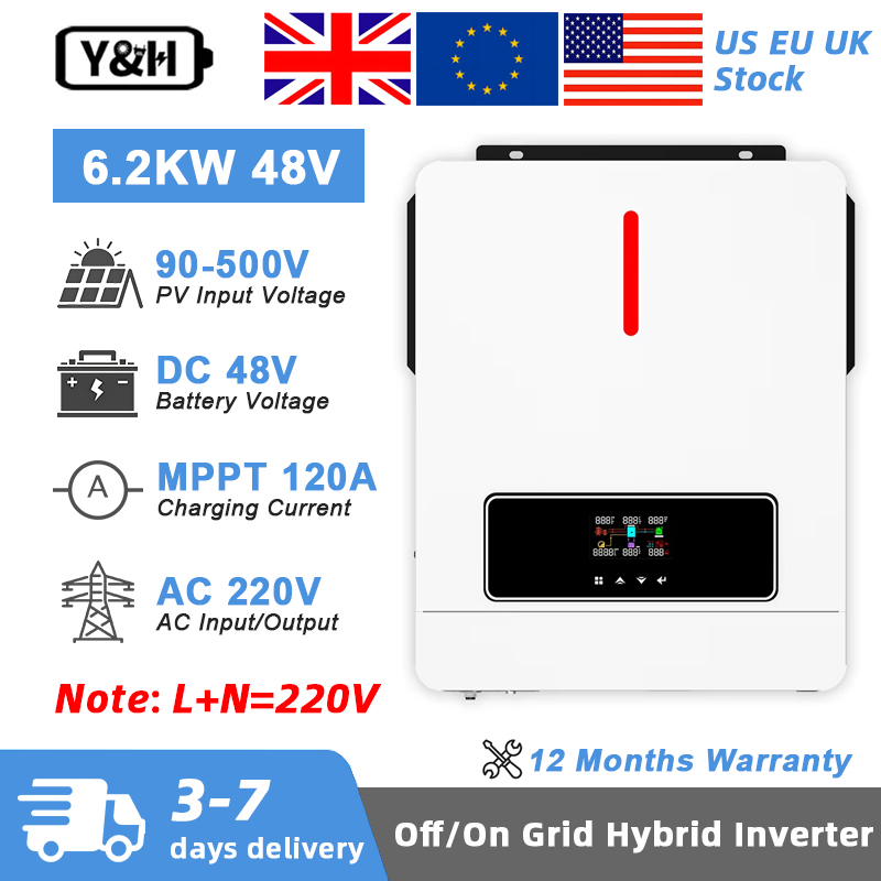 Y&H 6.2KW Hybrid Solar Inverte - Drone Solar Charger 评论和价格